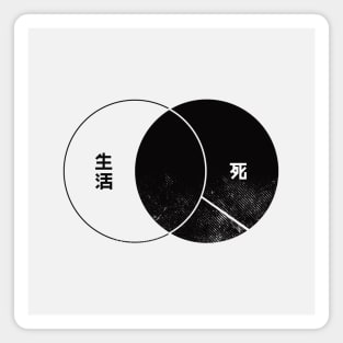 Life and Death Kanji Magnet